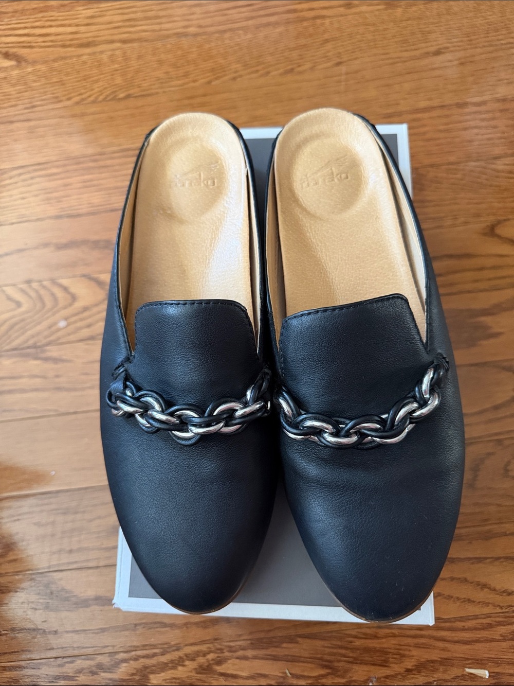 Dansko Leora Leather Mules EUC
